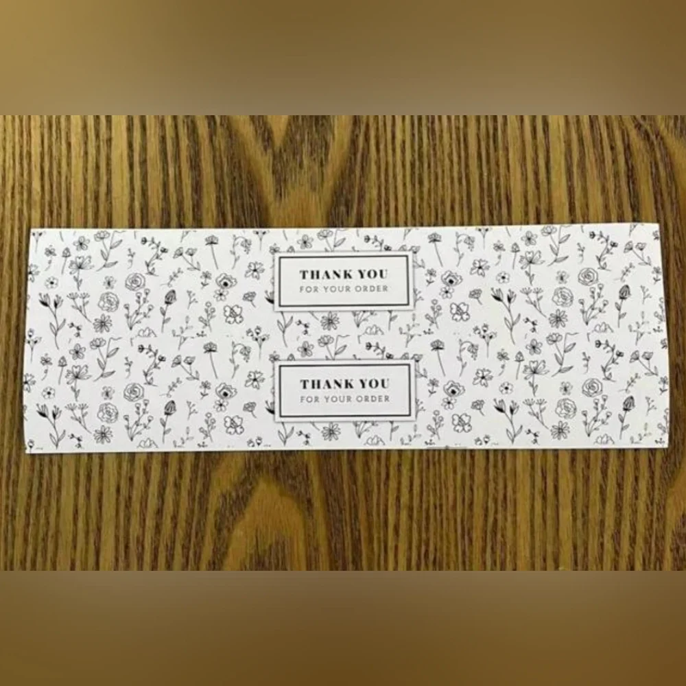 Thank You Long Stickers- 20 Count NIP